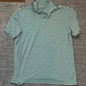 Vineyard Vines Blue and White Striped Polo Shirt